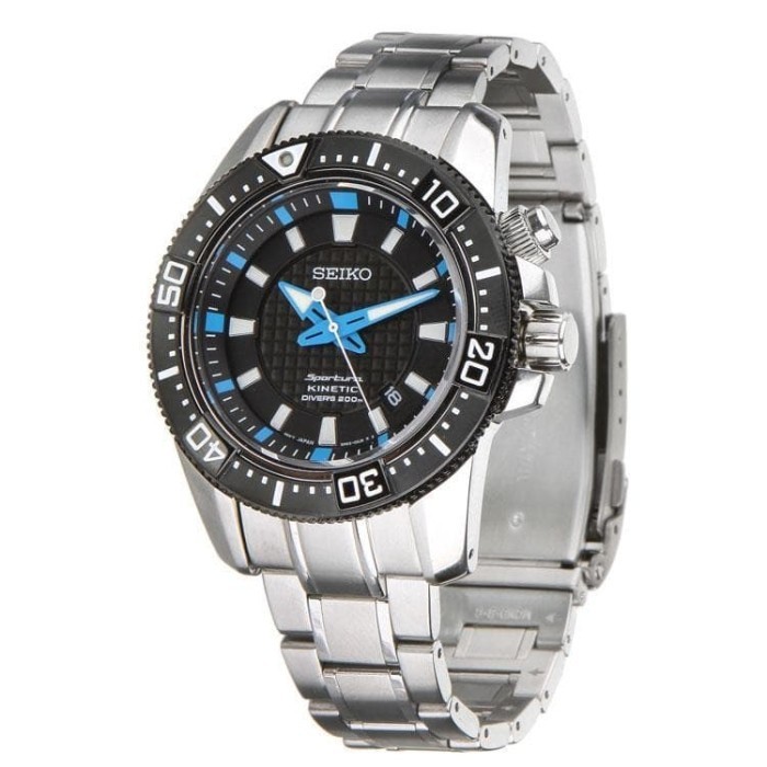✅Ori Seiko Sportura Kinetic Diver Stainless Steel Watch Ska561P1 - Original Diskon