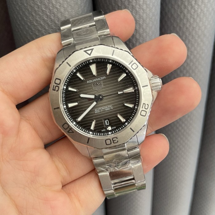 ✅Original Tag Heuer Aquaracer Grey Automatic 40.5Mm New 2022 Fullset Box  Paper Terbatas