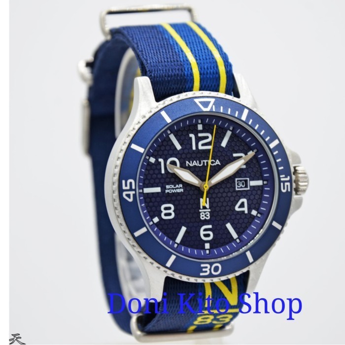 ✅New Ori Jam Tangan Pria Original Nautica Napcbs902 Solar Powered Terbaru