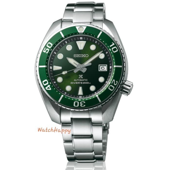✅Original Seiko Prospex Spb103J1 Green Sumo Automatic Diver Men'S Watch Spb103 Terbaru