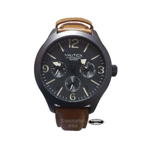 ✅Ready Jam Tangan Pria Nautica Napjwa002 Hitam Brown Original Berkualitas
