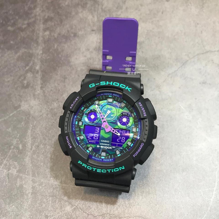 ✅Ready G-Shock Ga-100Bl-1Adr Ga100Bl1Adr Diskon