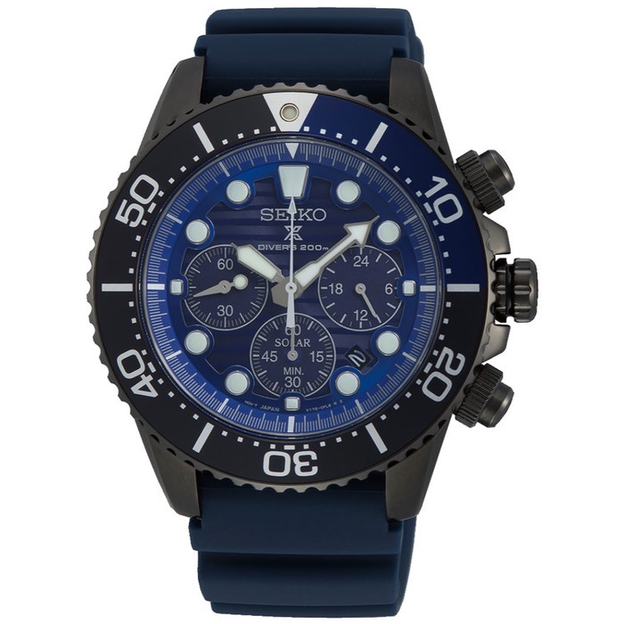 ✅Ready Seiko Solar Chronograph Save The Ocean Ssc701P1 Diver Ssc701 Original Terbaru