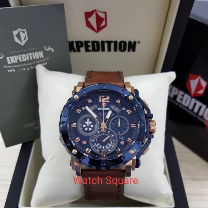✅Ready Expedition Pria E6402 Original Blue Rosegold / #Asliori Diskon