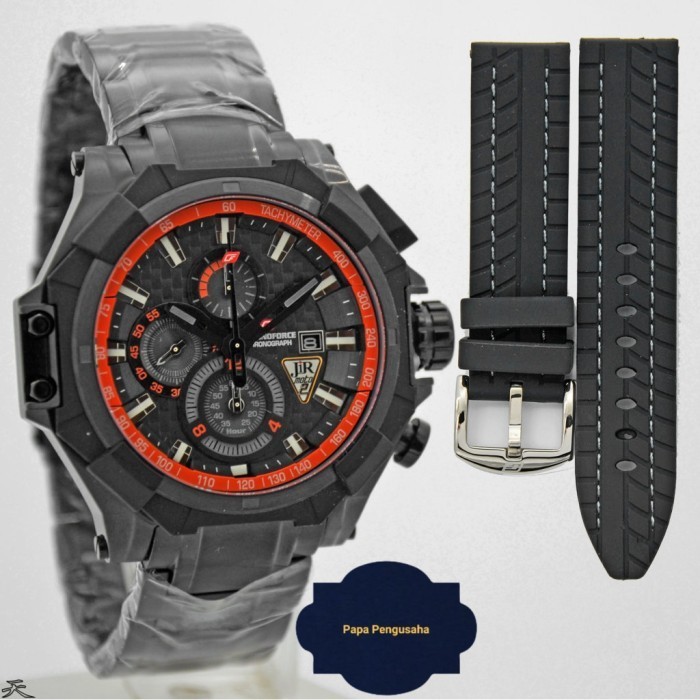 ✅Original Jam Tangan Pria Original Chronoforce 5209 Black Orange Garansi Resmi Berkualitas