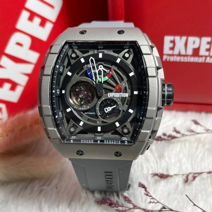 ✅Ready Jam Tangan Pria Automatic Expedition E6782 / 6782 Original - Grey Terbatas