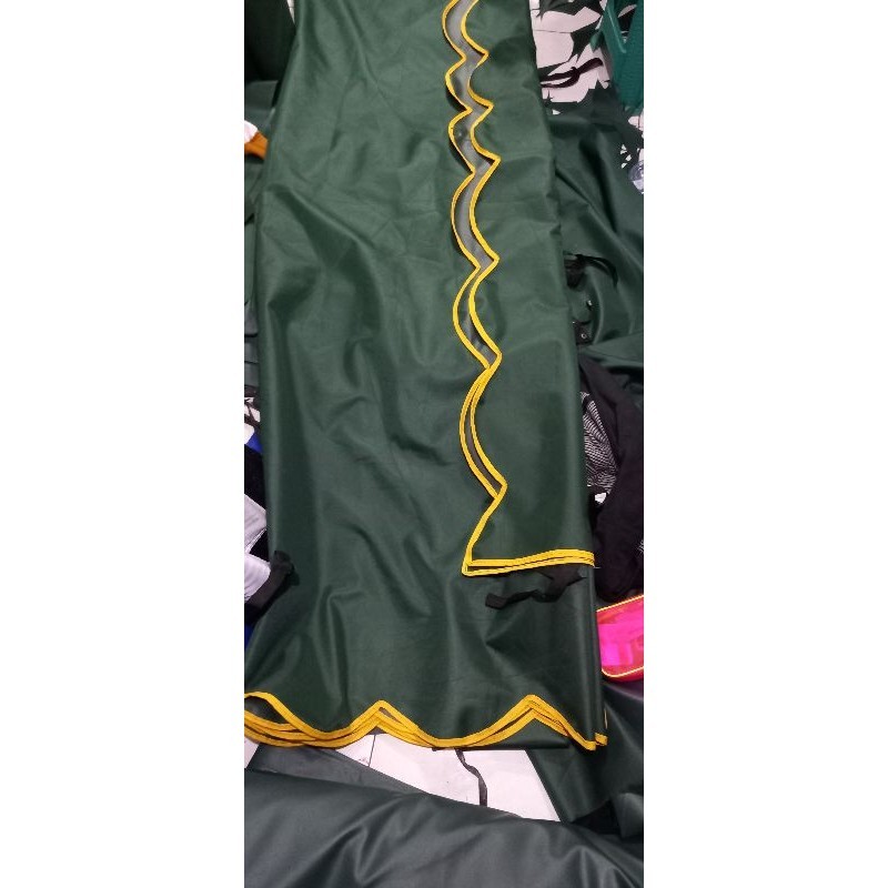 terpaL Tenda Terop Ukuran 4 x 5 + rumbai 30 cm+ tali iket ke besi