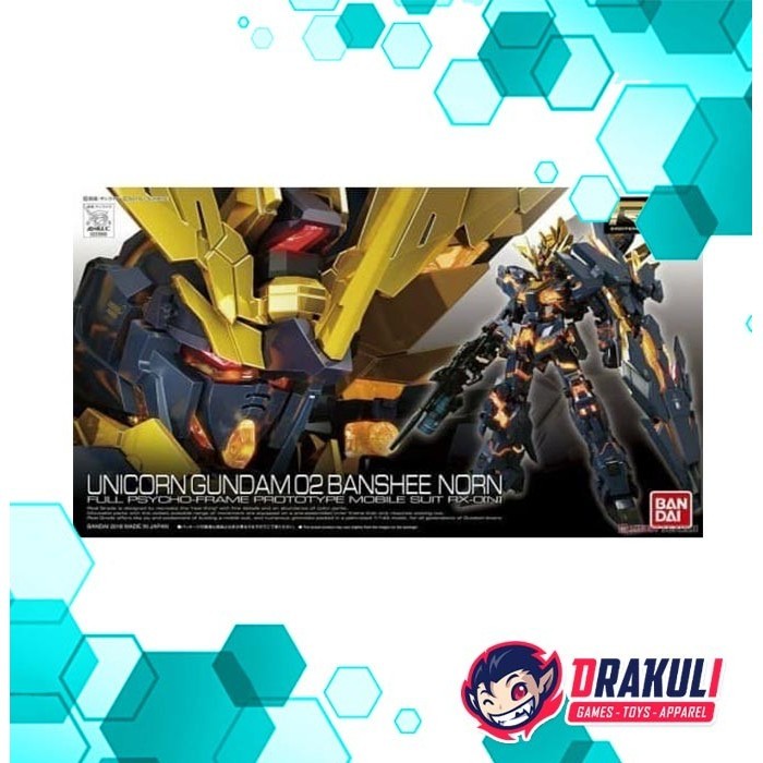 [Original] Bandai Plamo Rg Unicorn Gundam 02 Banshee Norn 27 Terbatas