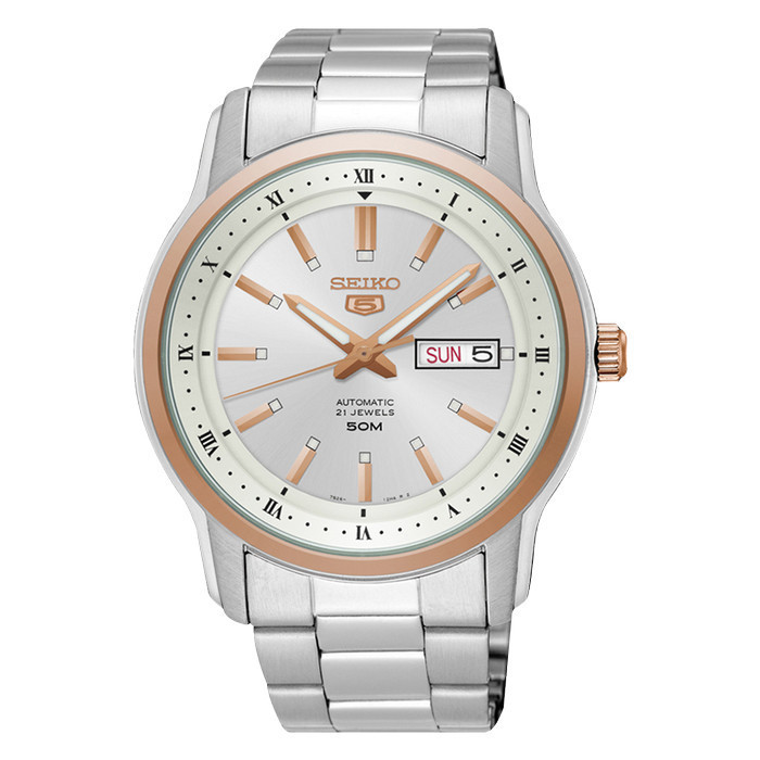 ✅Ori Seiko 5 Snkp12K1 Automatic Rose Gold Bezel Snkp12 Terbaru