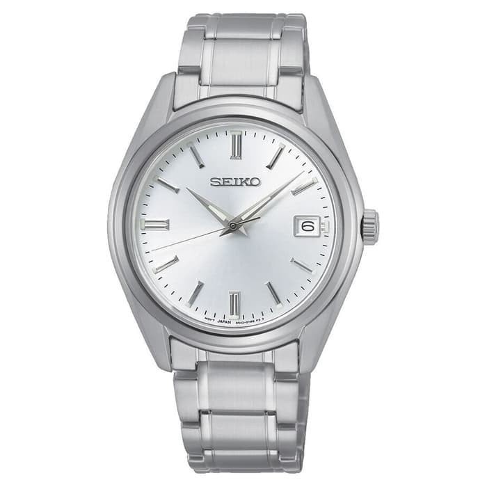 Seiko SUR315 Jam Tangan Quartz Wanita Stainless Steel Silver Dial 36mm