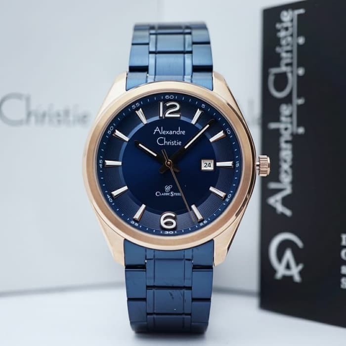 ✨New Alexandre Christie Ac 8583Md / Ac8583 Blue Rose Original  Garansi Terbatas