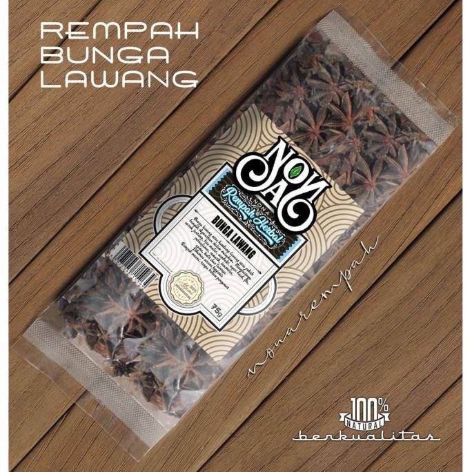 

Termurah Bunga Lawang Kering Pack 75 Gram / Star Anise / Pekak Rempah Natural