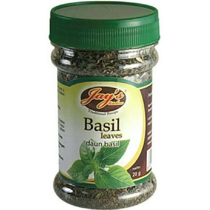 

Termurah Jay's / Jays Basil Leaves / Daun Basil Kering / Bumbu Rempah 20 gram