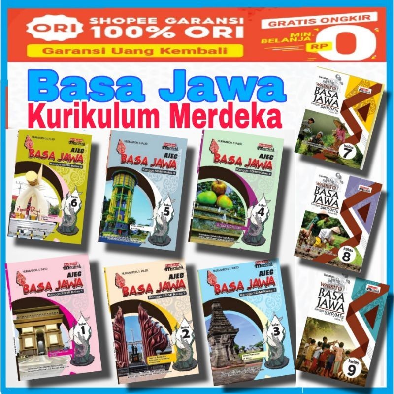 Buku Basa Jawa SD/MI  SMP/MTS Kurikulum Merdeka - Basa Jawa Propinsi Jawa Timur (GRATIS Kunci Jawaba