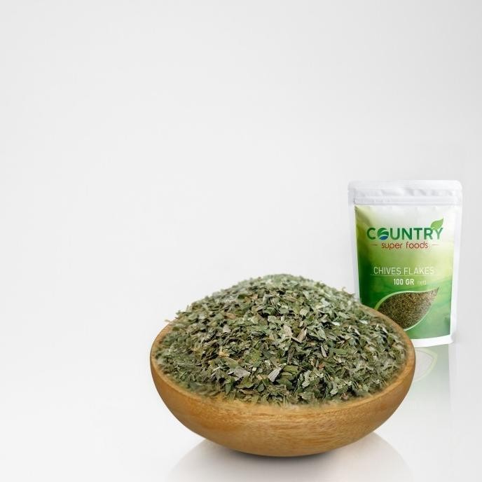 

Termurah Chives Flakes | Rempah Serpihan Kucai - 50gr [Paper Pouch Packaging]