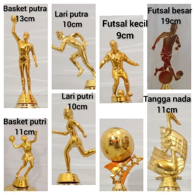 trophy Piala 4kaki bola sepak futsal 1pcs