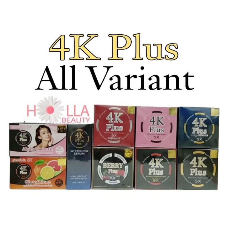 [SPECIAL PRICE] BUY IT NOW 4K PLUS WHITENING CREAM 5X + GOJI BERRY + BB CREAM SPF 50 ORIGINAL