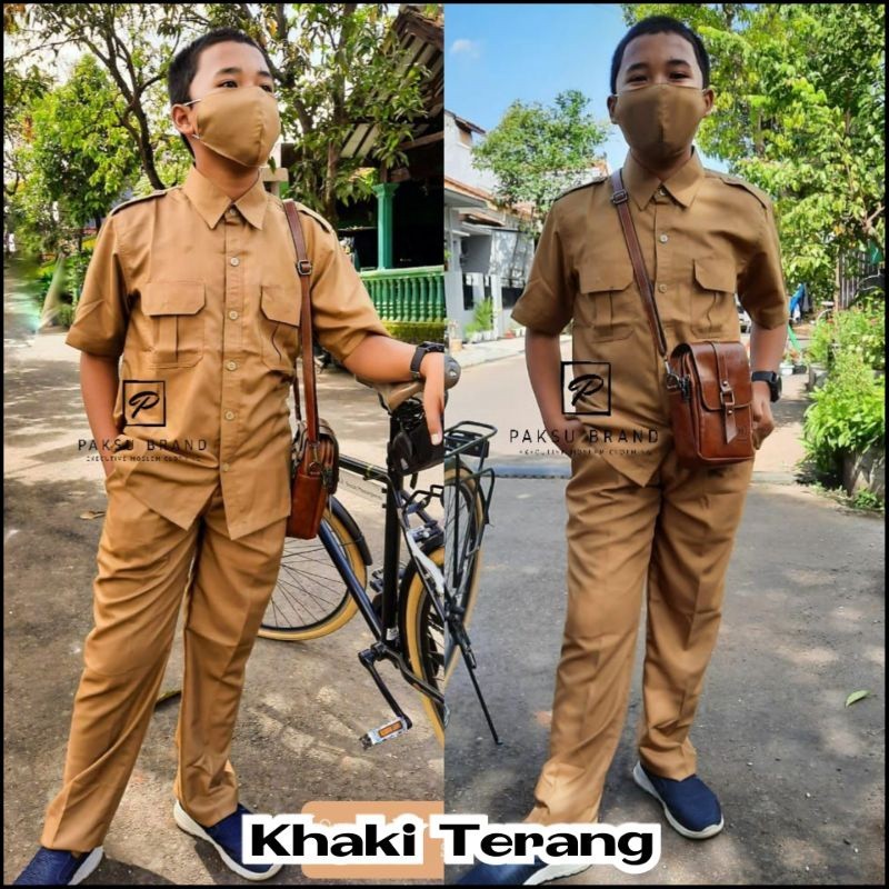 [OUR BEST] SPECIAL PRICE Seragam Pemda Khaki Pns Pria / Setelan Pns Pria Khaki Tua Khaki Muda