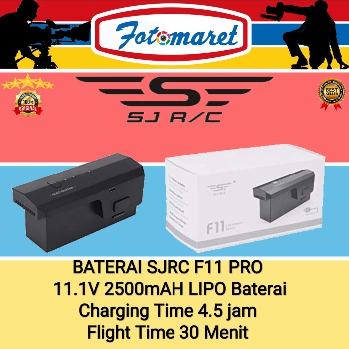 READY BATERAI SJRC F11 PRO / BATERAI DRONE SJRC F11 PRO ORIGINAL