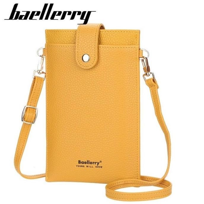 Tas Selempang Kulit Mini Wanita Dompet Cewek Tipis Baellerry N8609