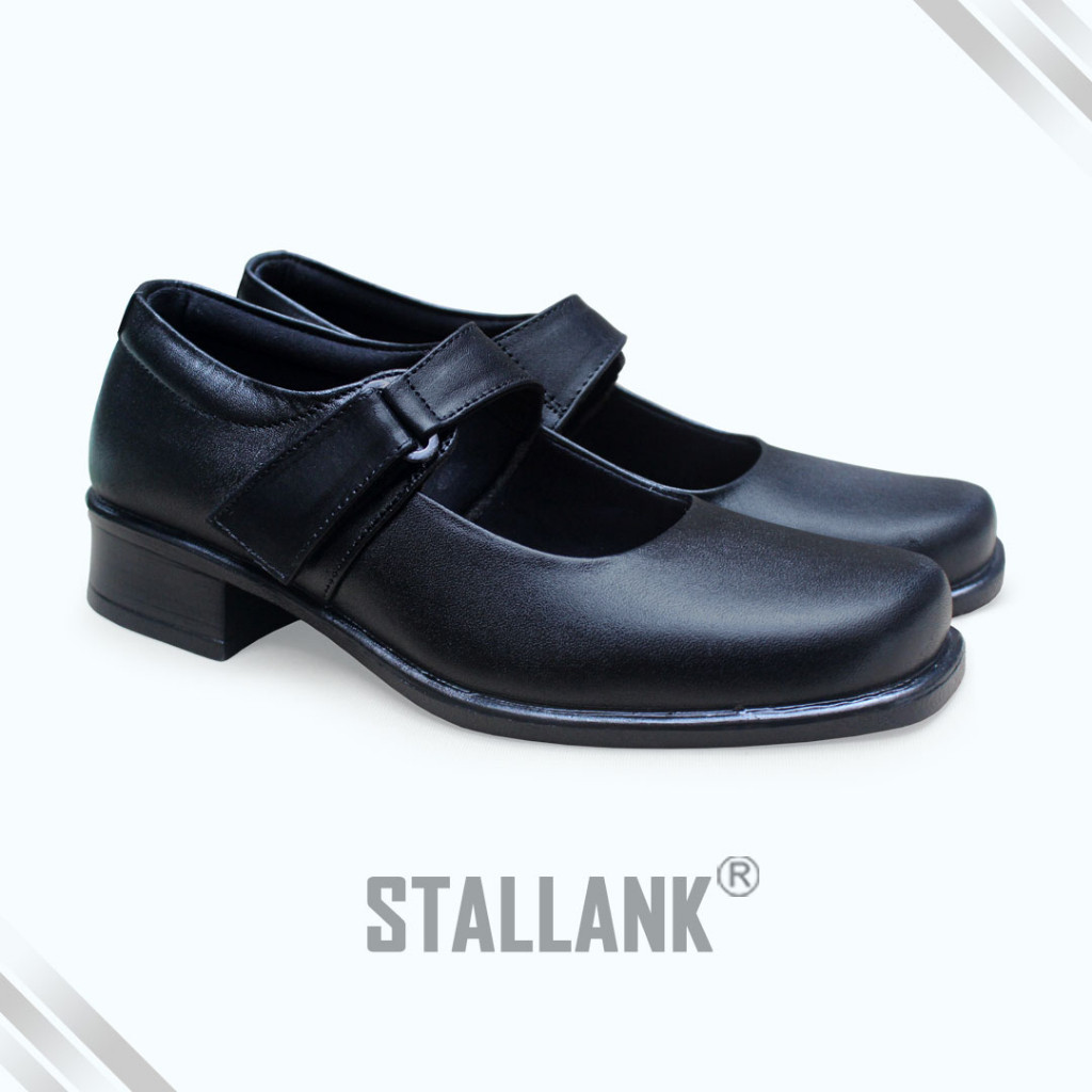 Stallank Sepatu Pantofel Paskibra Wanita Kulit