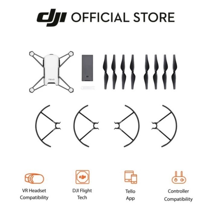 READY DJI Tello Boost Combo / Drone Murah / Drone DJI Tello Combo