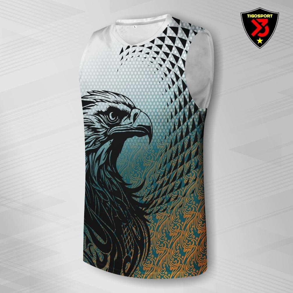 Bisa Cod [ Singlet Fun] Baju Singlet Lining Yn Victor Sporty Kaos Lekbong Pria Dan Wanita Jersey Bad