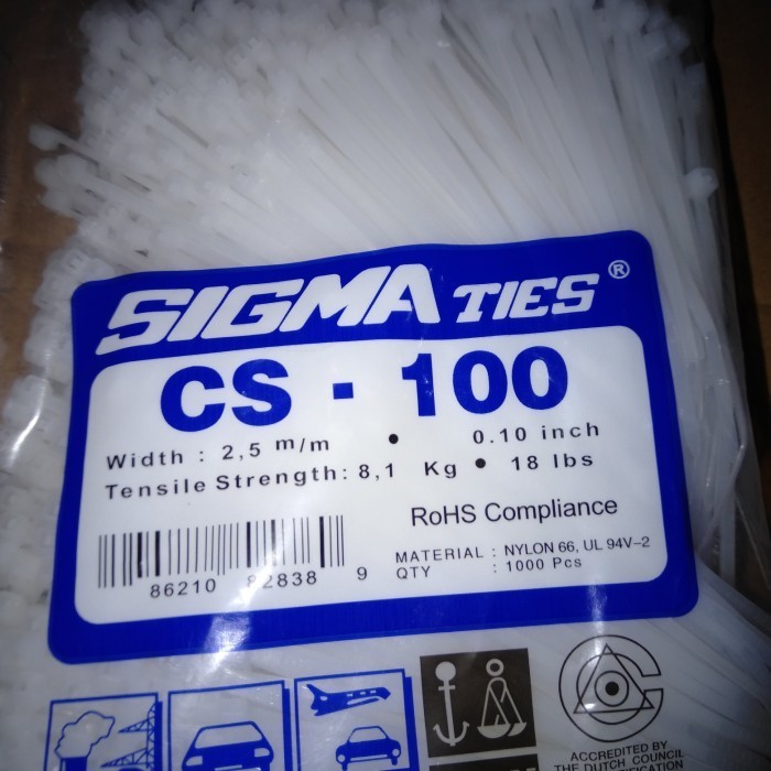 

Promo Kabel Ties 10Cm Isi 1000 Pcs Hitam/Putih Merk Sigma