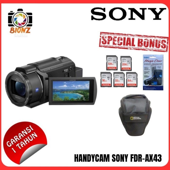 Ready handycam sony ax43 4k