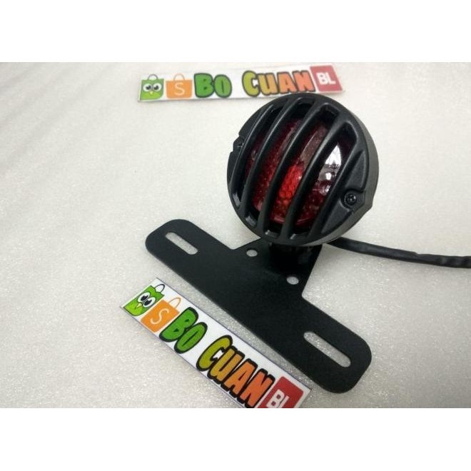 Lampu stop grill japstyle motor custom cafe racer tokokini