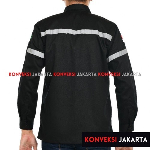[OUR BEST] SPECIAL PRICE JUMBO - Baju Wearpack Kemeja Safety K3 Proyek Tambang Lengan Panjang 3XL &