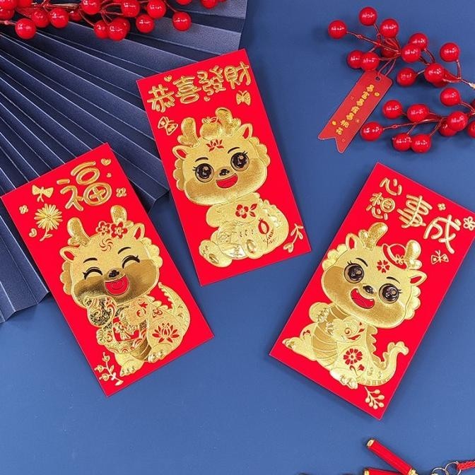 

DFG - Angpao Naga Merah Panjang isi 6 Angpau Imlek Tebal Ampau Murah Grosir TERLARIS