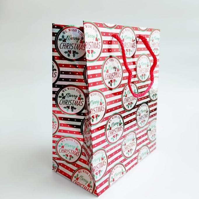 

DFG - Paper Bag Natal Glossy Kantong Kado Goodie Bag Tas Santa Christmas Bag TERLARIS