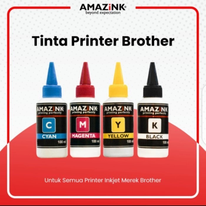 

[Baru] Amazink Tinta Brother 100 Ml Per Set Diskon