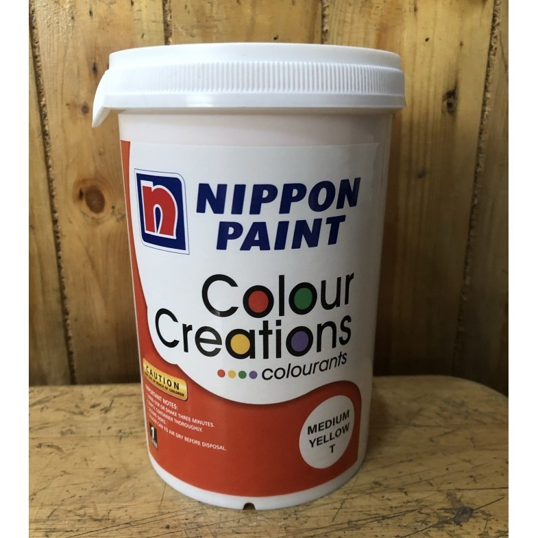 

[Baru] Nippon Paint Tinta Colourant T Medium Yellow 1Ltr Diskon