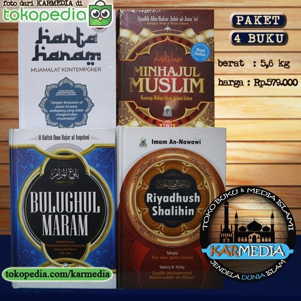 

[Baru] [4 Buku] Minhajul Muslim Bulughul Maram Riyadhus Shalihin Harta Haram Limited
