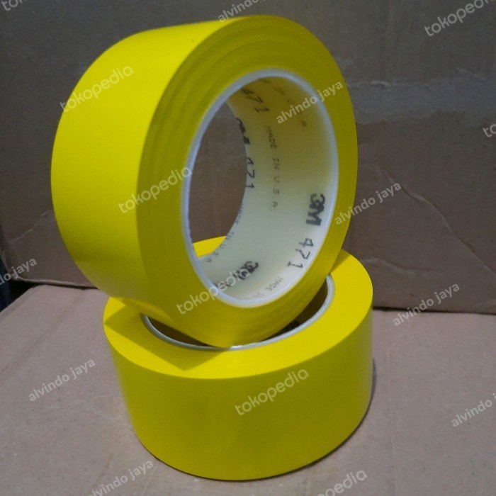 

[Baru] 3M Vinyl Tape 471 Yellow . 2In X 33M Terbatas