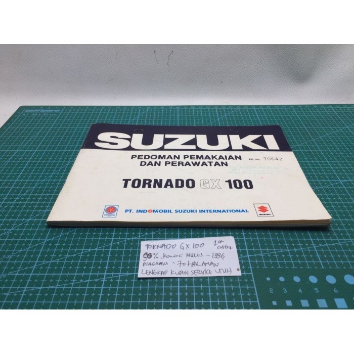 

[Baru] Buku Suzuki Tornado Gx100 1St 90 Kondisi Mulus 1996 70 Hal Lengkap Limited