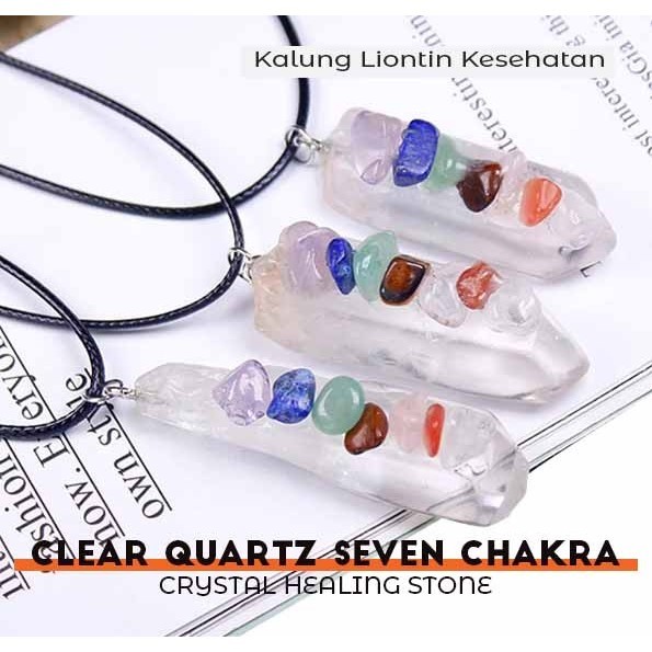 

[Baru] Clear Quartz Seven Chakra Crystal Healing Stone Lbp121 Diskon