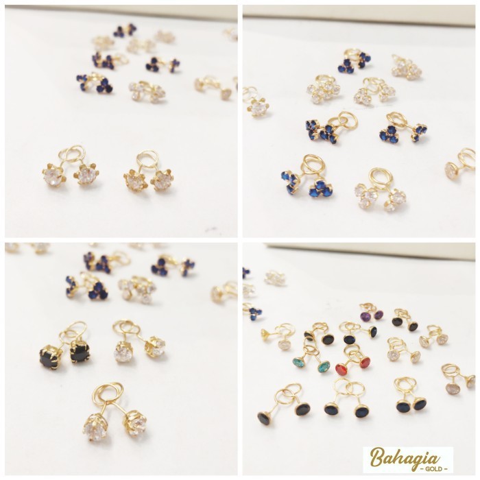 [COD] Anting Emas Tauge Toge Kadar 700 Diskon