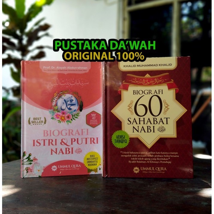 

[Baru] Paket 2 Buku Biografi 60 Sahabat Nabi Dan Biografi Istri Putri Nabi Terbaru