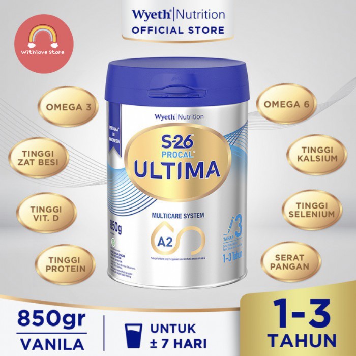 [COD] S26 Promil Ultima Tahap 3 850Gr  Susu Bubuk Susu Formula  Bayi Diskon