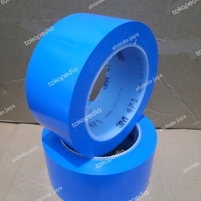 

[Baru] 3M Vinyl Tape 471 Blue 2In X 33M Terbaru