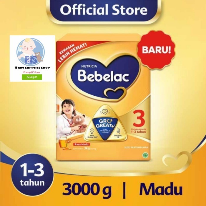 [COD] Bebelac 3 Madu Box - 3000Gr Terbatas