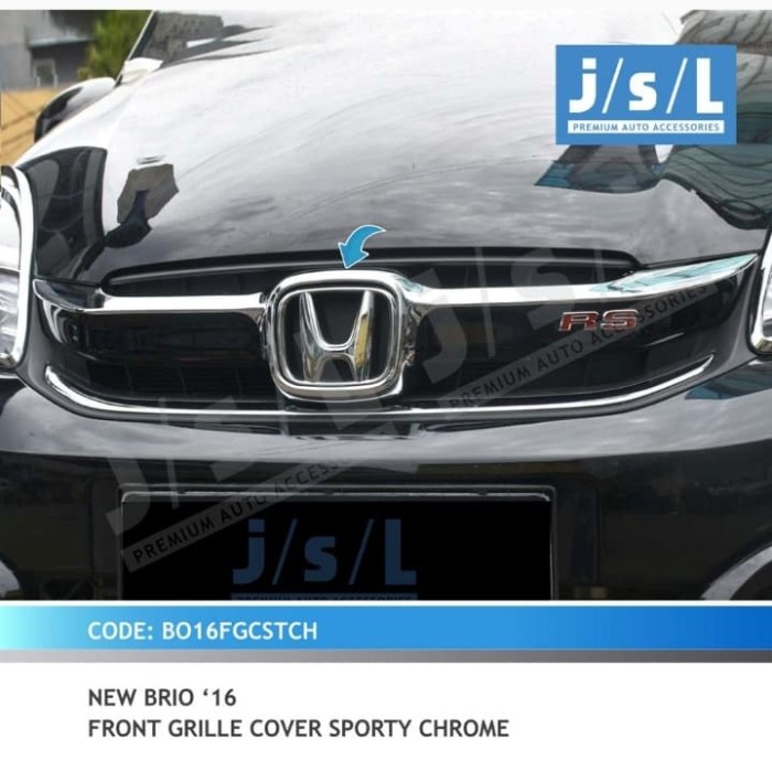 [New Ori] Front Grill Bumper Depan New Brio 2016-2017 Crhome Terbaru