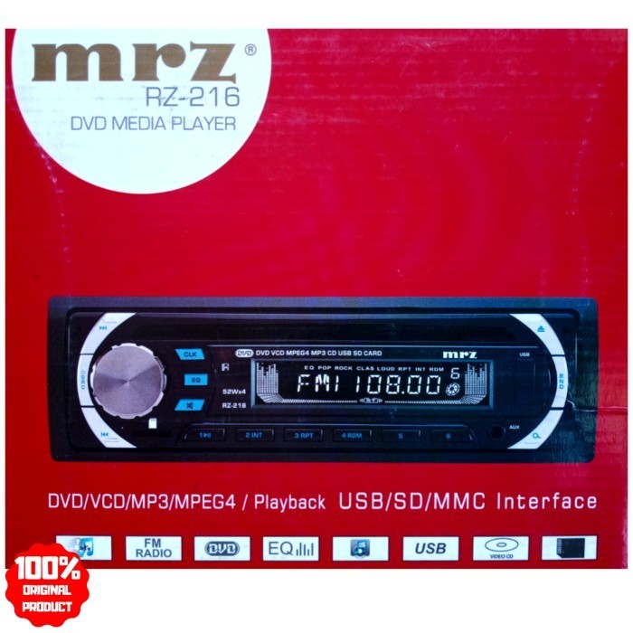[Original] Tape Single Din Mobil Mrz Rz-216 Limited
