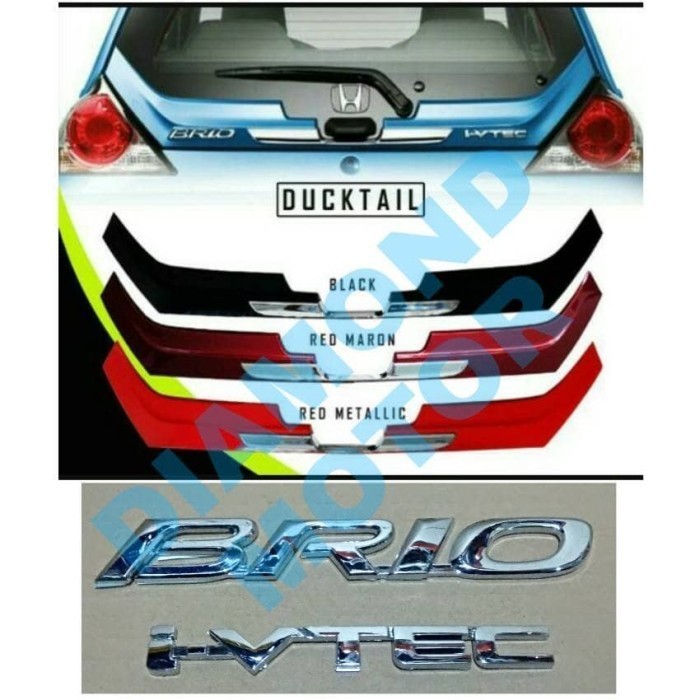 [Original] Ducktail Honda BrioEmblem Terbatas