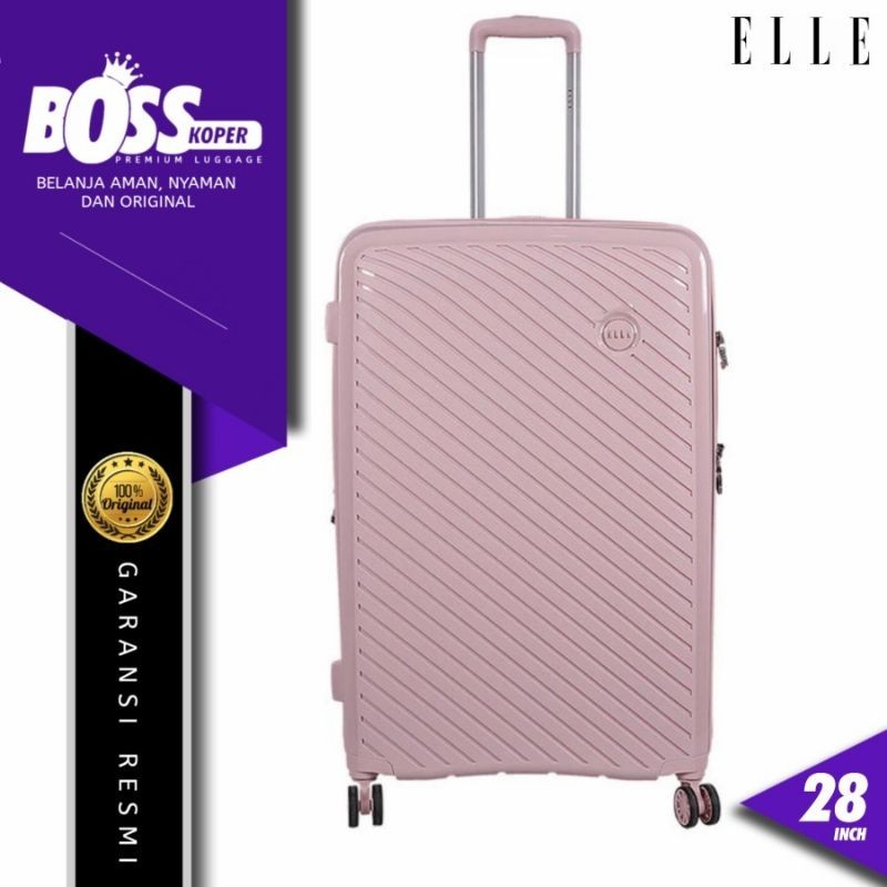 Koper 28 Inch ELLE Hardcase Large/Besar Kuat Expand Original