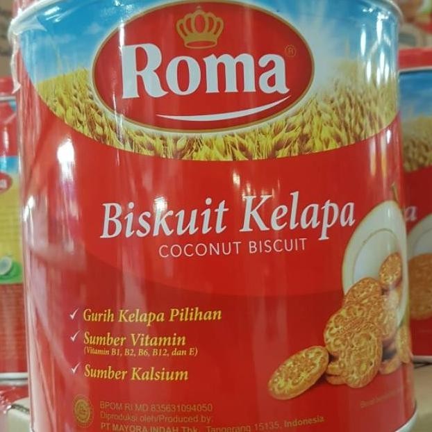 

TRE Roma Kelapa 345gr-Biskuit Kelapa Kaleng-Coconut Biscuit-Cemilan Enak-Camilan Santai-Snack Anak-Hampers-Natal-Paket Lebaran-Idul Fitri-Imlek-Grosir-Murah TERLARIS