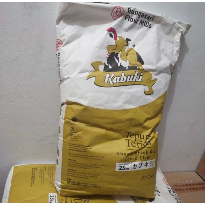 

Kabuki Gold Terigu Khusus Untuk Roti 25Kg/Tepung Terigu Kabuki Gold 25 Kg